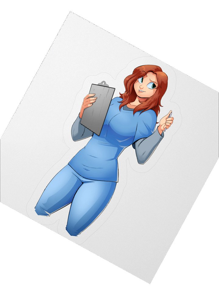 Claire Render Sticker product image (4)