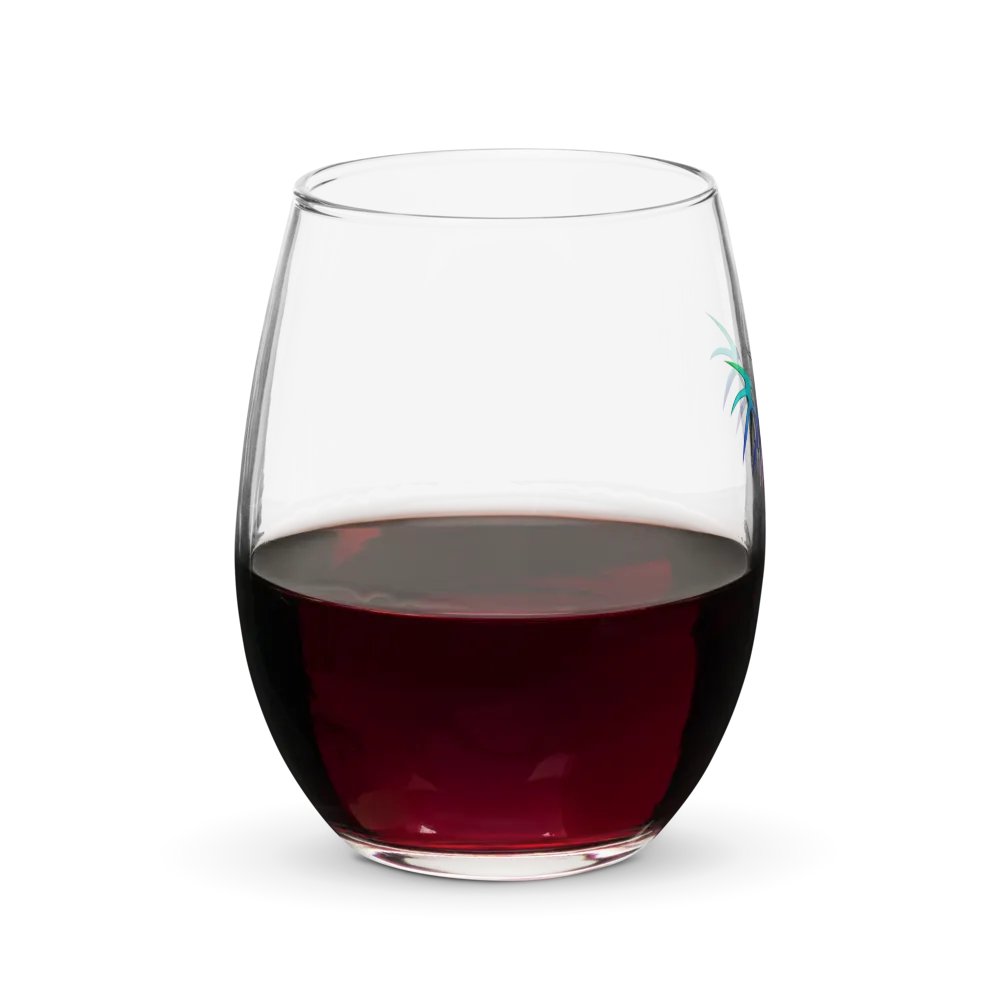 RafaZafar Logo Stemless Wineglass (vaporwave) product image (8)
