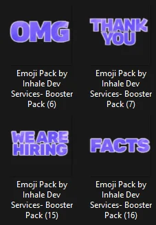 Purple Word Expression Emojis product image (2)