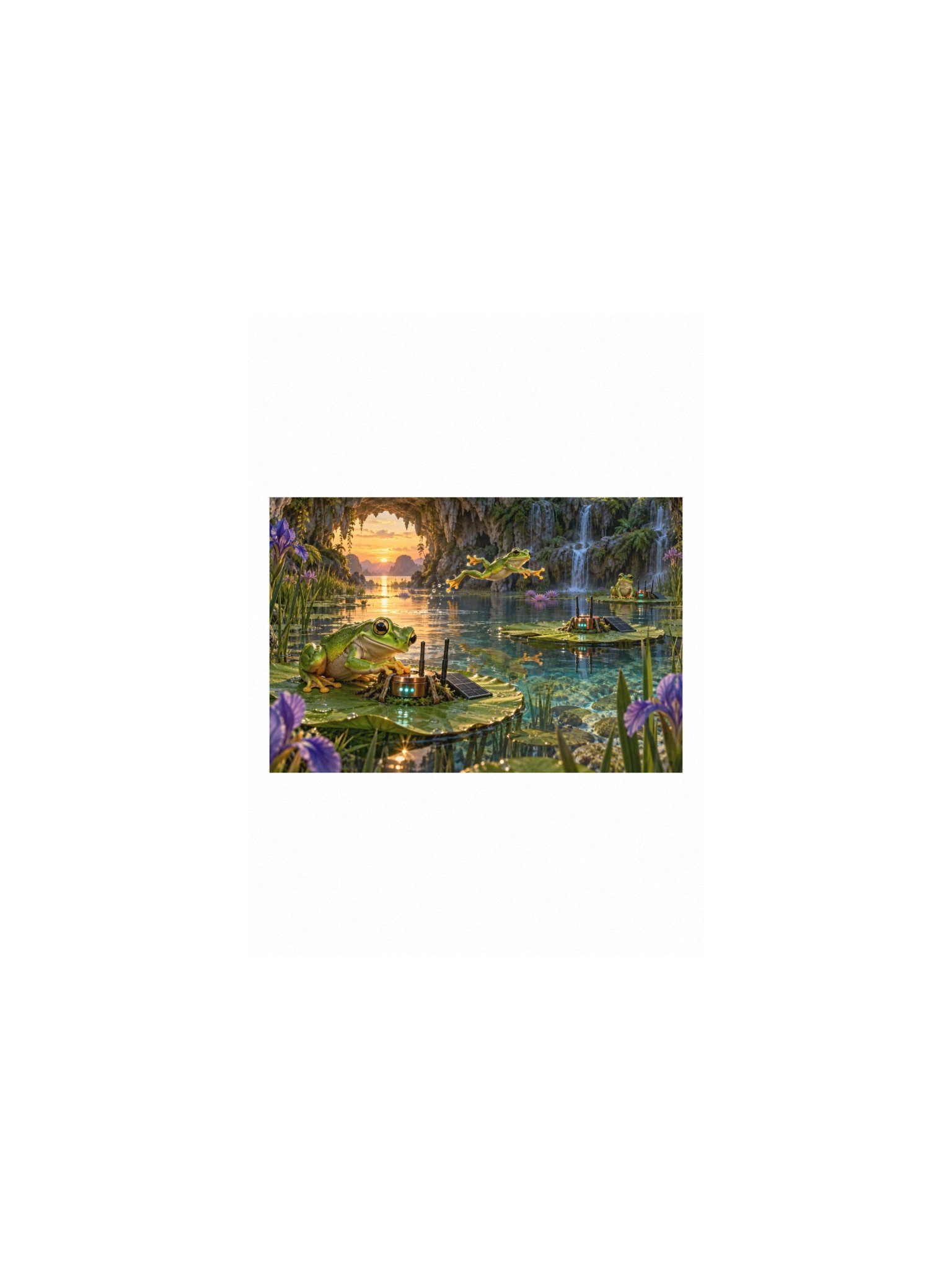 Packet Pond Small Art Print product image (1)