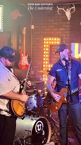 Gettin down on some Cortez the Killer with @gym5nashville @mutt5trong , Logan and Dan! Closing out Dive Bar Guitar 3 at @theu...