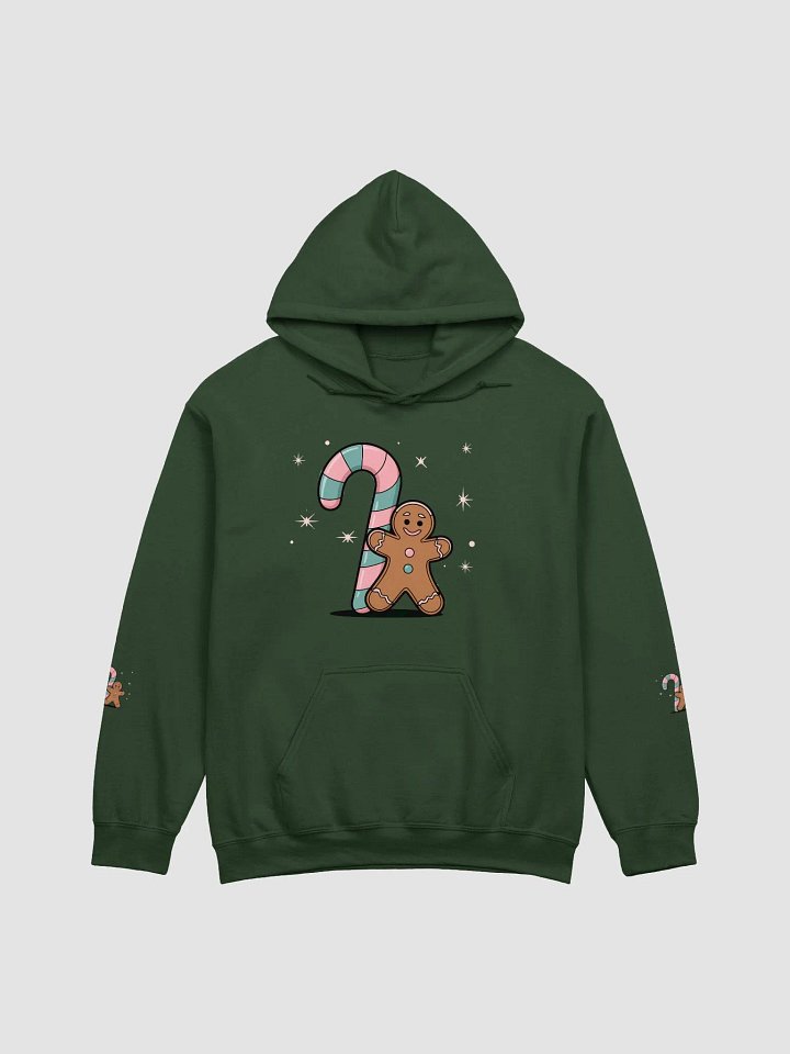 Festive Candy Cane and Gingerbread Man classic Hoodie product image (2)