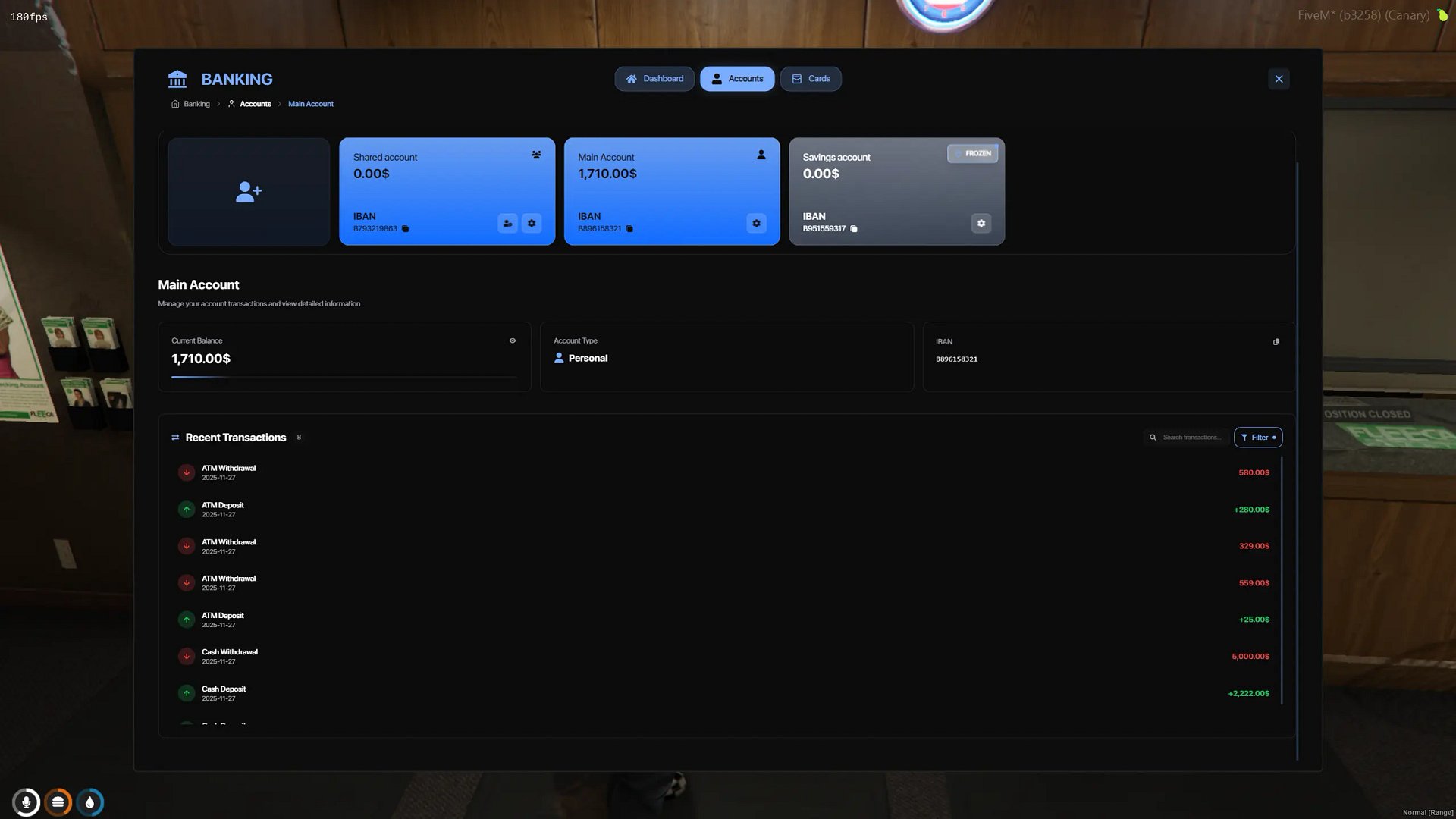 Banking | The Most Advanced FiveM Banking Script + DUI ATMs [ Qbcore / ESX / QBOX ] product image (4)