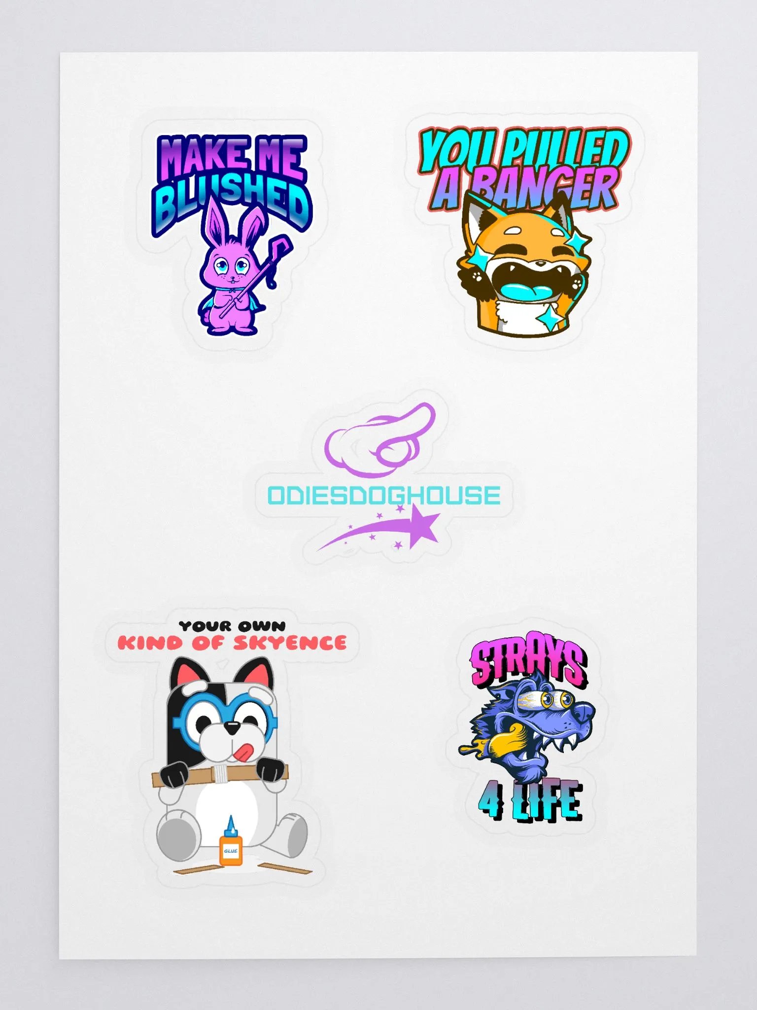 OdiesDoghouse Sticker Sheet #4 product image (3)