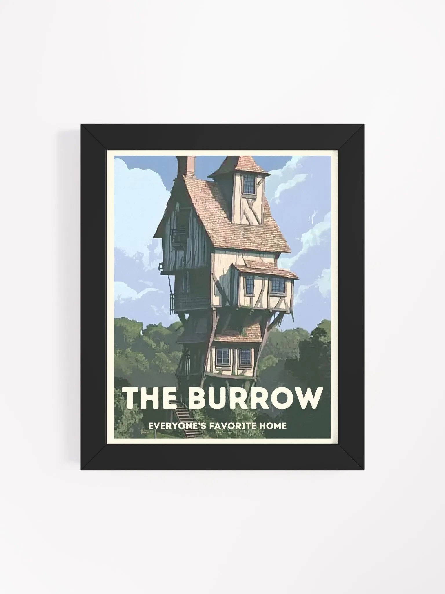 Magical Home Burrow Vintage Travel Poster product image (4)