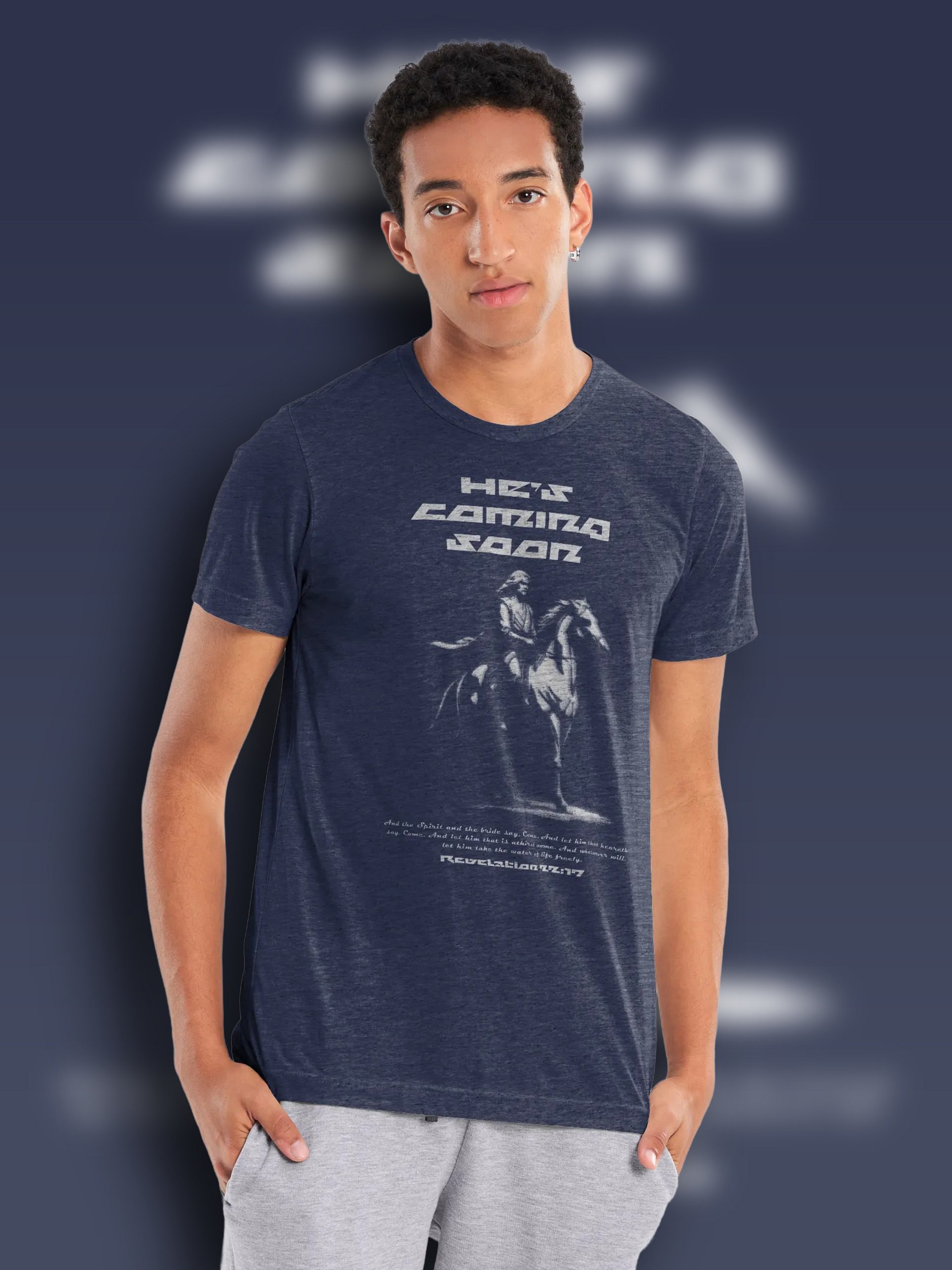 He's Coming Soon Collection - Bella+Canvas Triblend Short Sleeve T-Shirt product image (28)