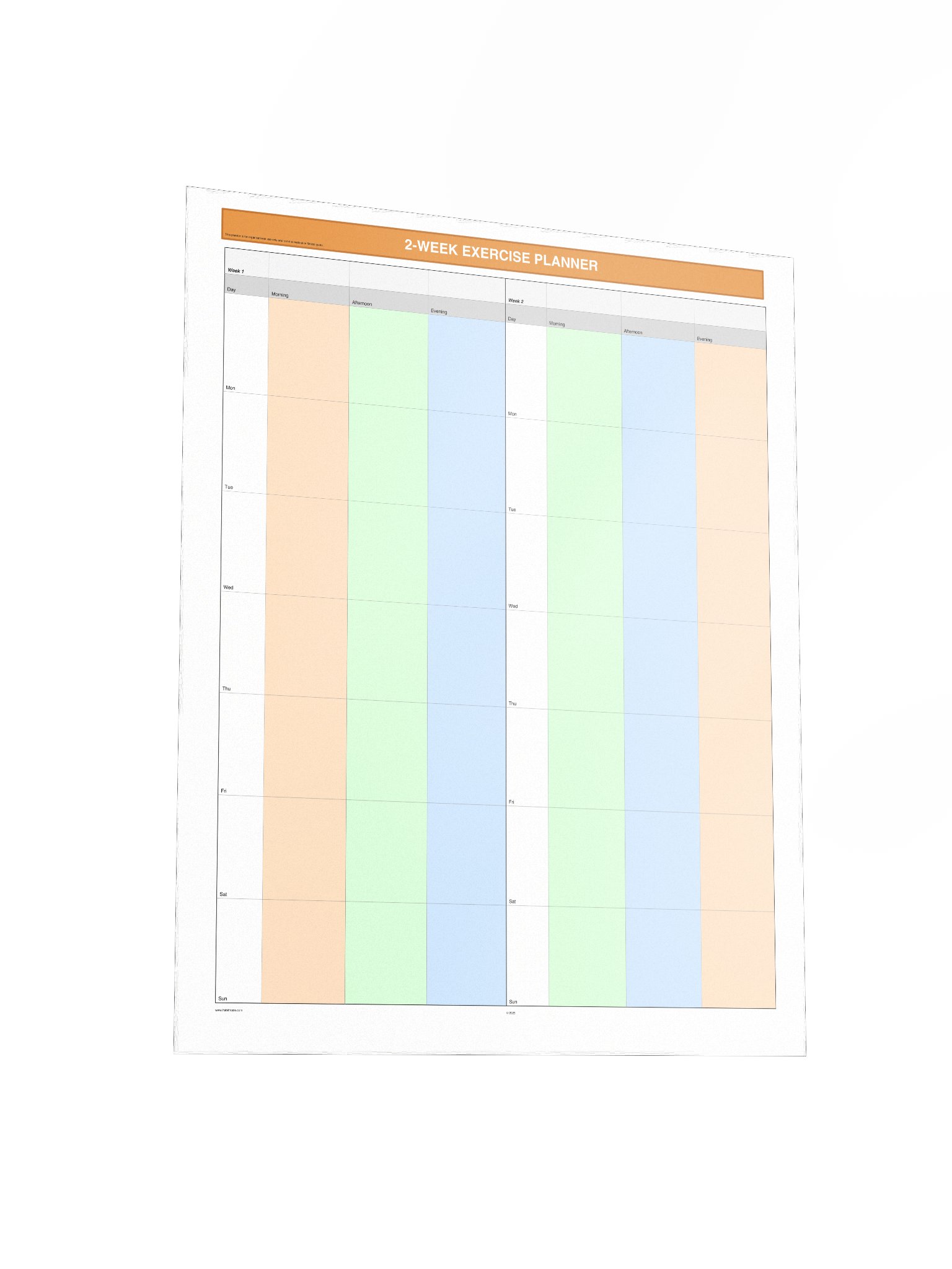 2 Week Exercise Planner product image (4)