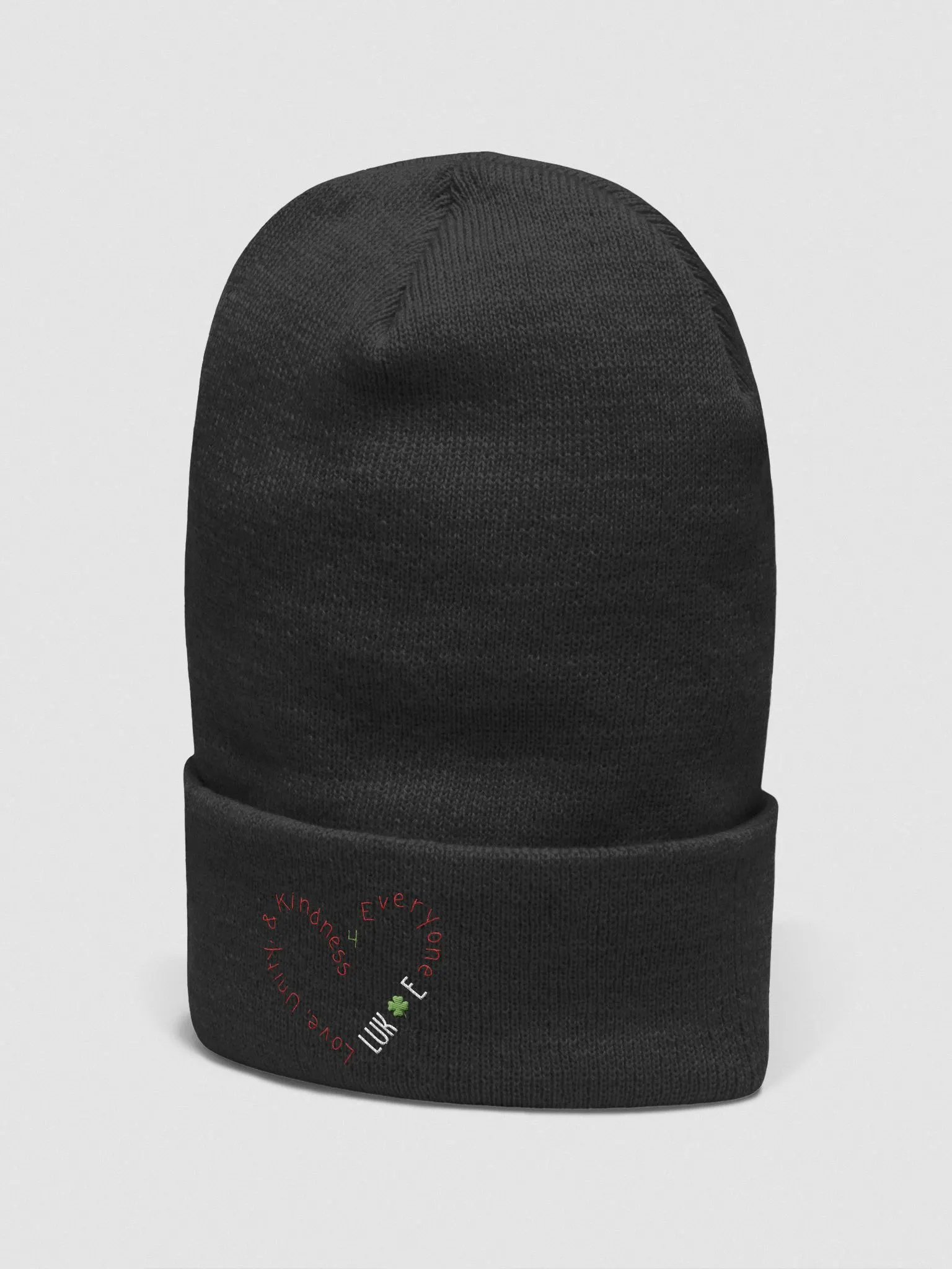 Unity & Love Heart Embroidered Beanie product image (22)