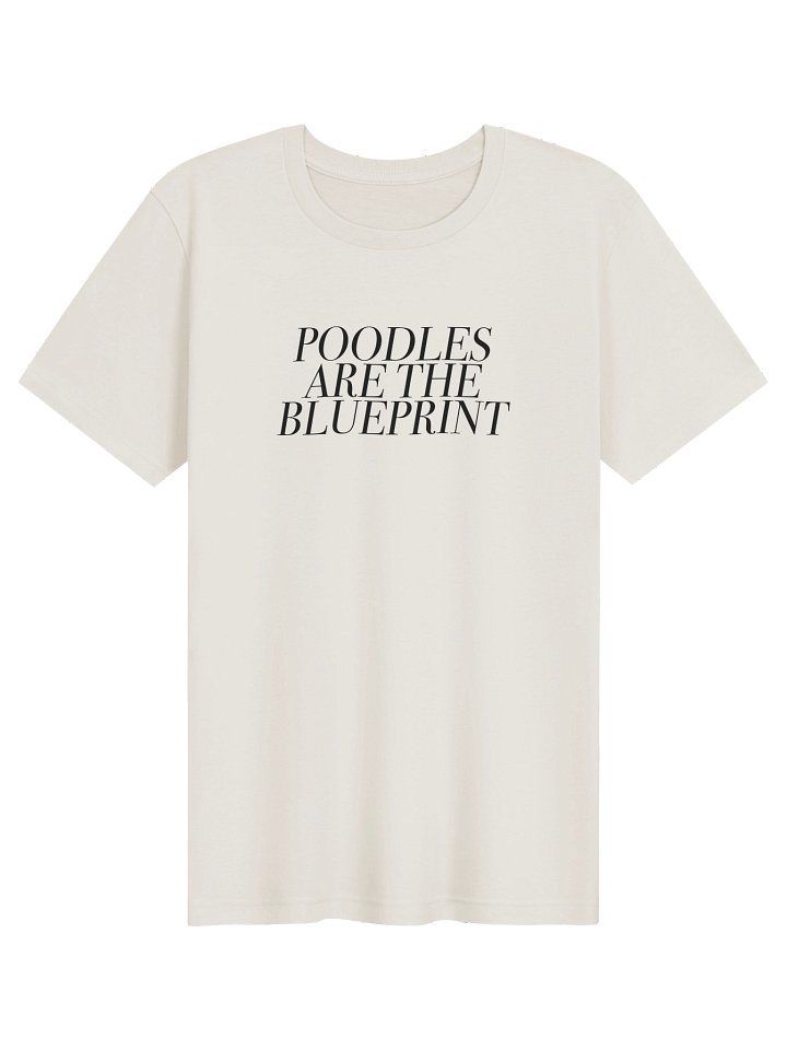 Poodles Are The Blueprint - Light Weight T-Shirt - Vintage White product image (1)