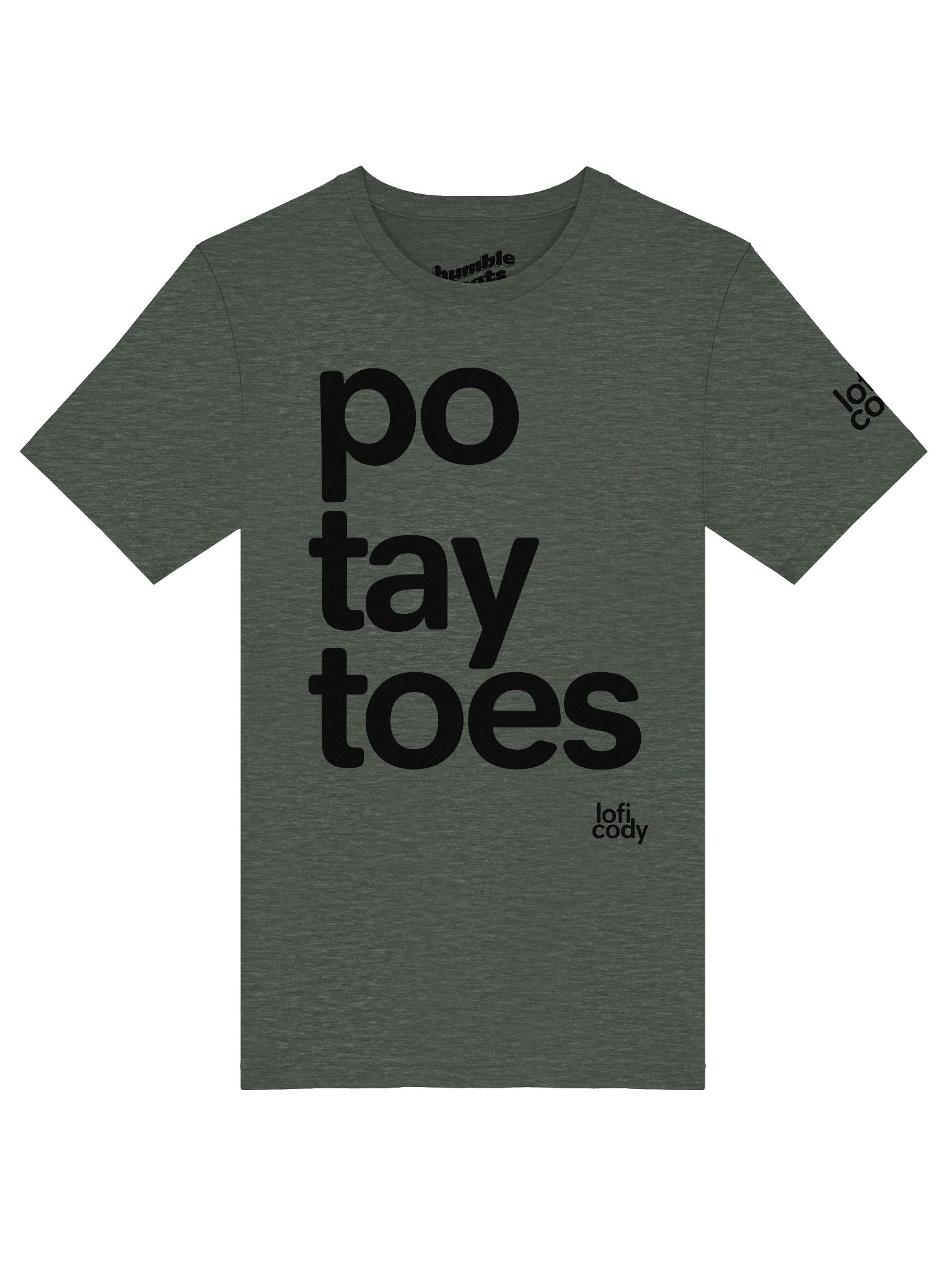🥔 T-Shirt (Ash White) product image (5)