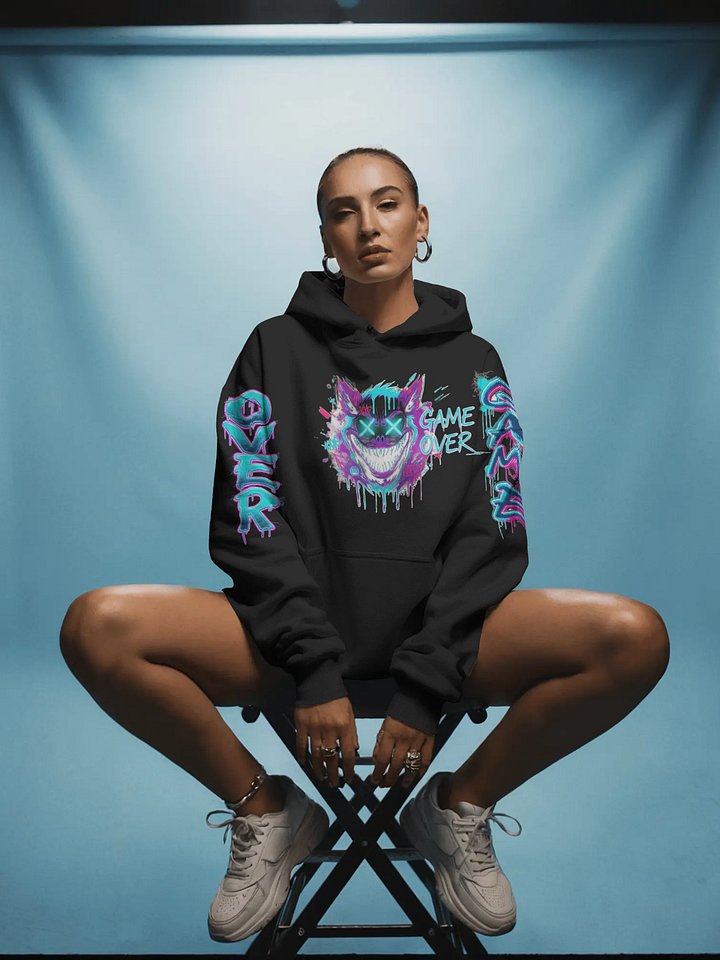 Neon Graffiti Game – Oversized Streetwear Hoodie product image (1)