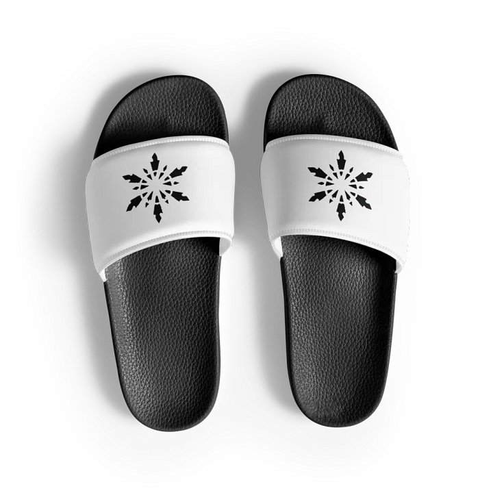 Black & White Male Slides Black Crystal product image (2)
