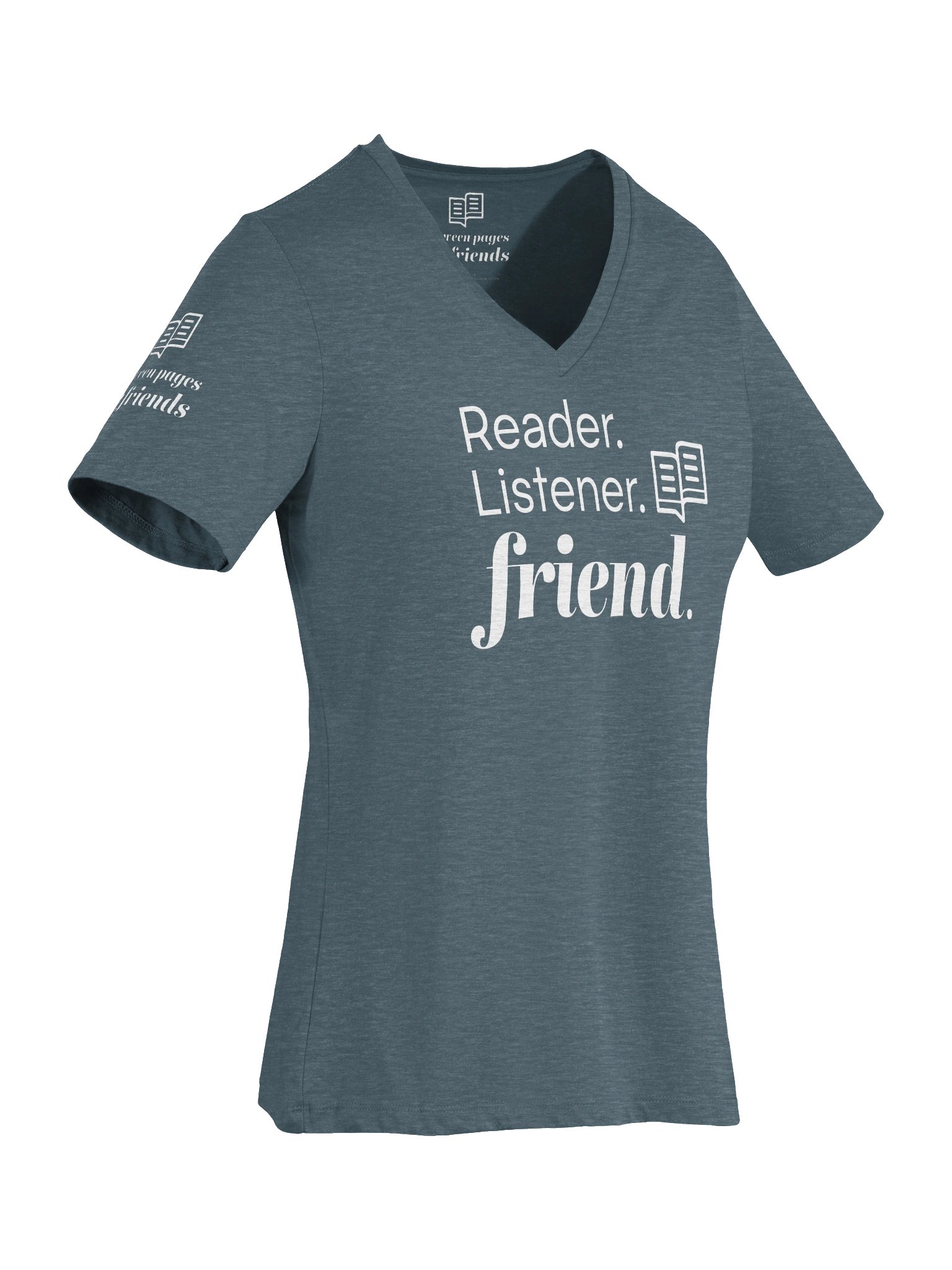 BP&F Reader. Listener. Friend. | V-Neck Tee product image (6)