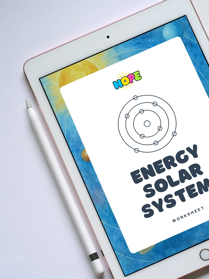 Energy Solar System Worksheet: A gentle guide to help you protect and renew your energy product image (1)