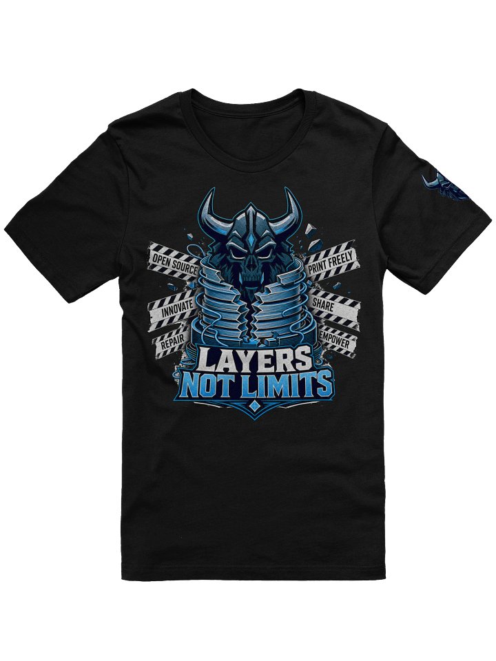 LAYERS NOT LIMITS — Open Source Helmet Tee product image (1)