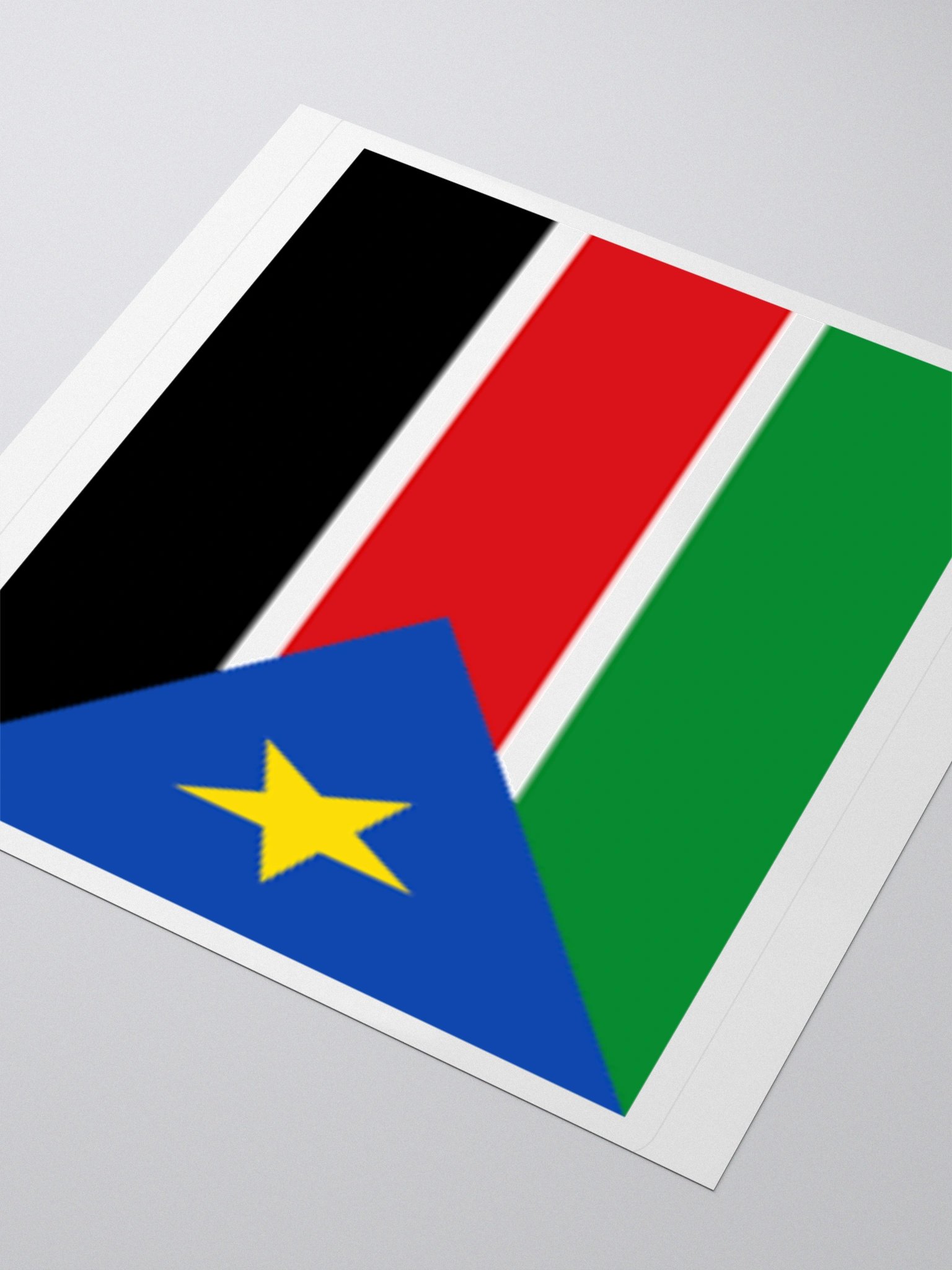Exclusive South Sudan Flag Kiss-Cut Stickers - High-Quality Vinyl, Multiple Sizes product image (7)