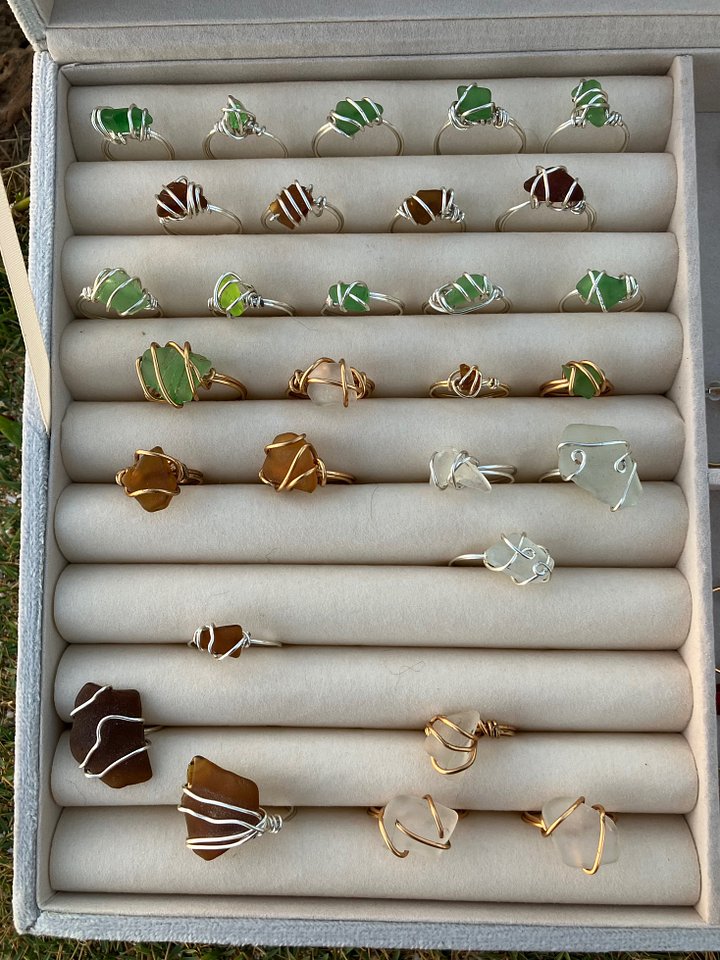 Sea Glass Rings Assorted Gift product image (2)