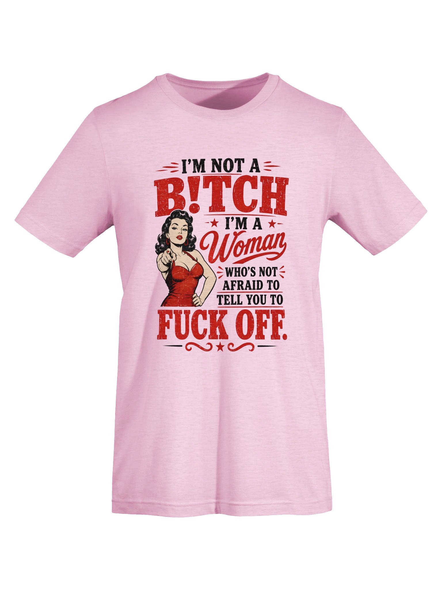 I'm Not a Bitch I'm a Woman Funny Vintage T-Shirt | Bold Feminist Graphic Tee product image (45)