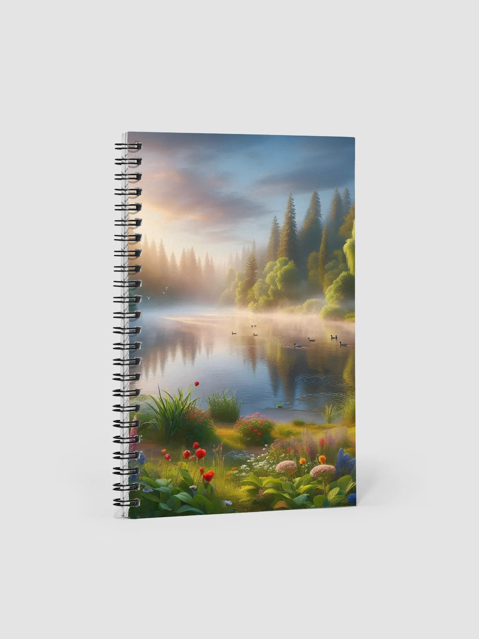 Morning Glow Spiral Doted Notebook product image (1)