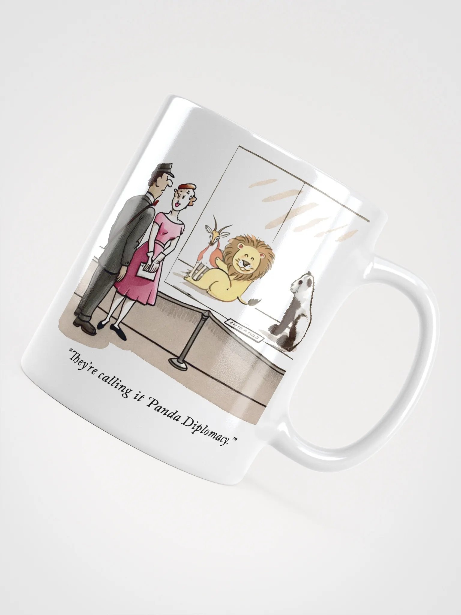 Panda Diplomacy Cartoon Mug product image (3)