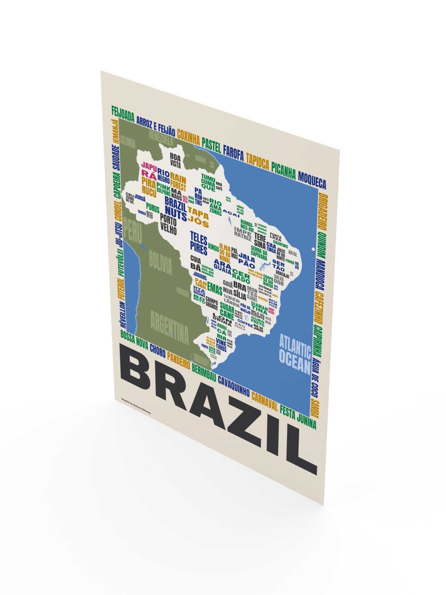 Brazil Word Map Print product image (4)