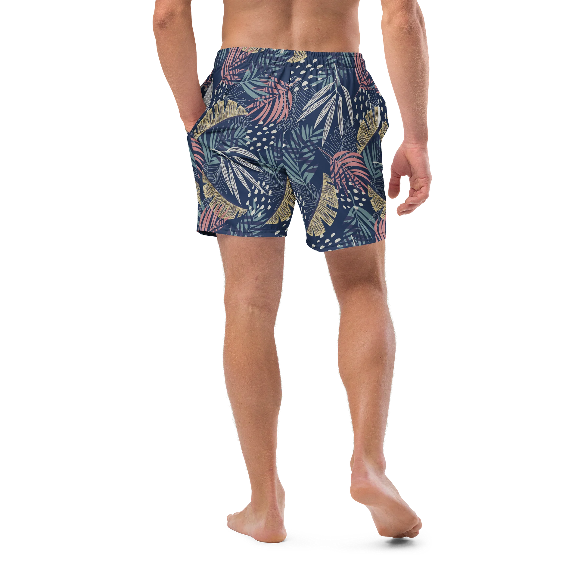 Tropical Leaves Paradise Swim Trunks for Summer Comfort product image (10)