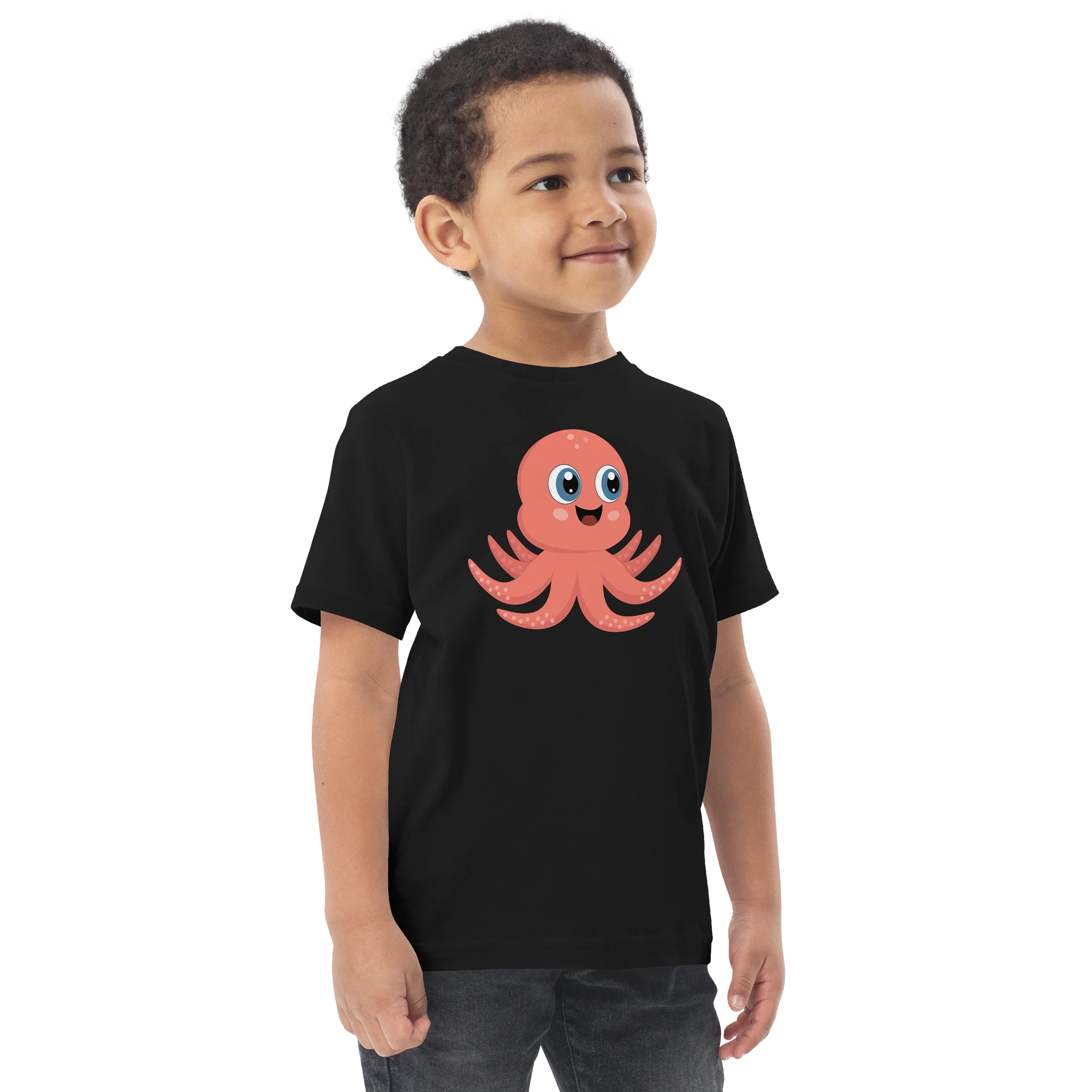 Sea Friends Octopus Toddler Jersey T-Shirt product image (5)