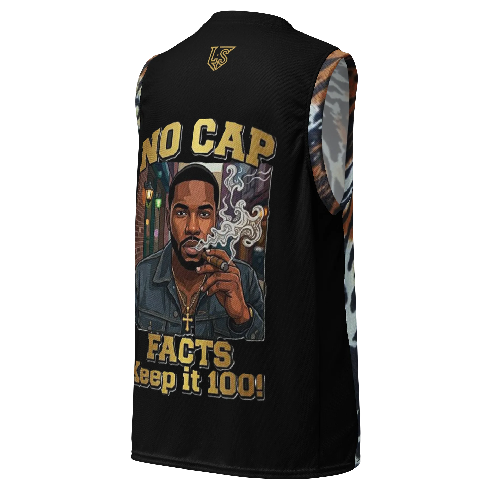 Animal Print and Black Sleeveless Pattern Design product image (3)