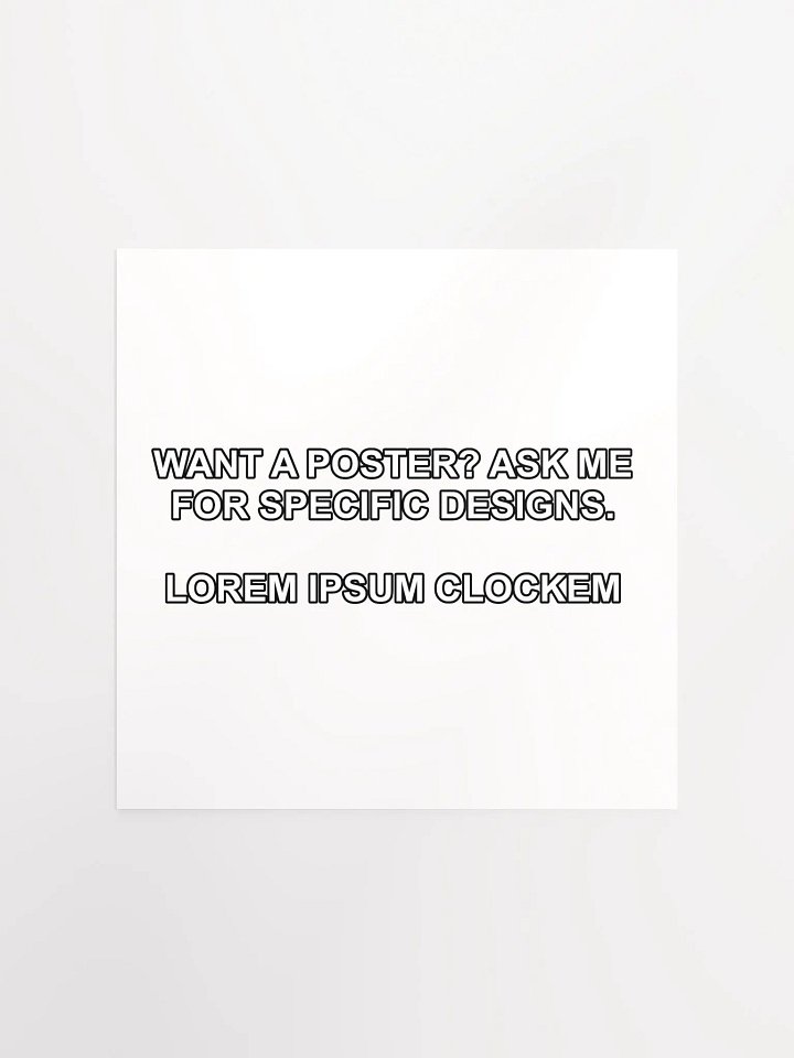 Placeholder Clock Poster product image (1)