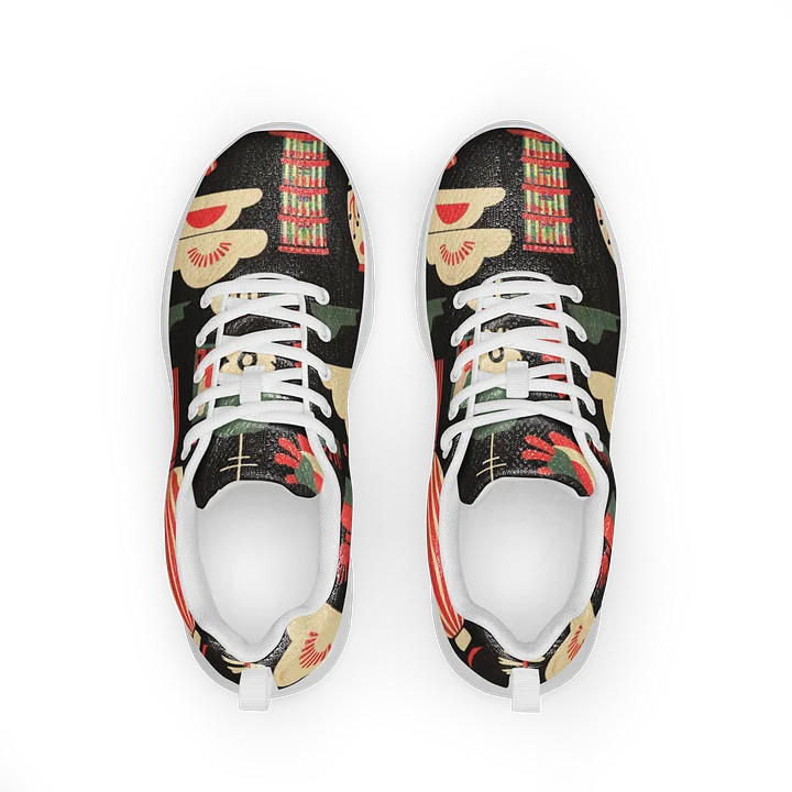 Japanese Lantern Women's Athletic Shoes | Traditional Matsuri Art Sneaker product image (2)