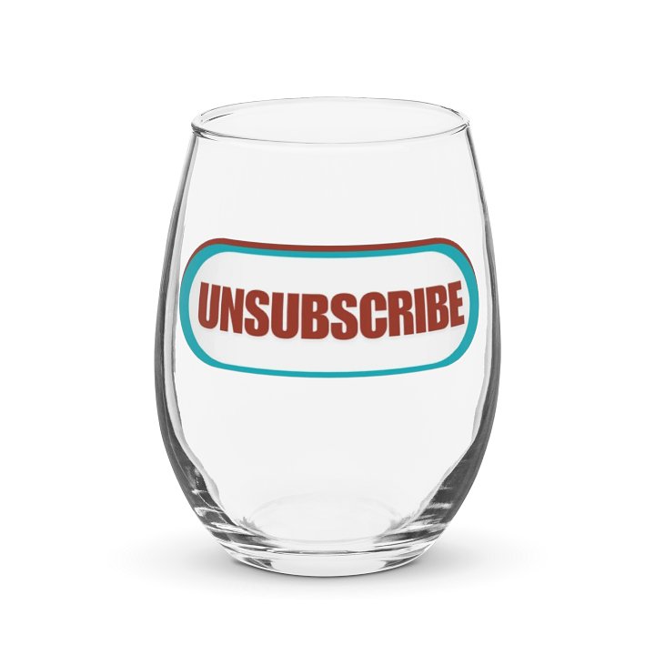Unsubscribe | Stemless Wine Glass product image (1)