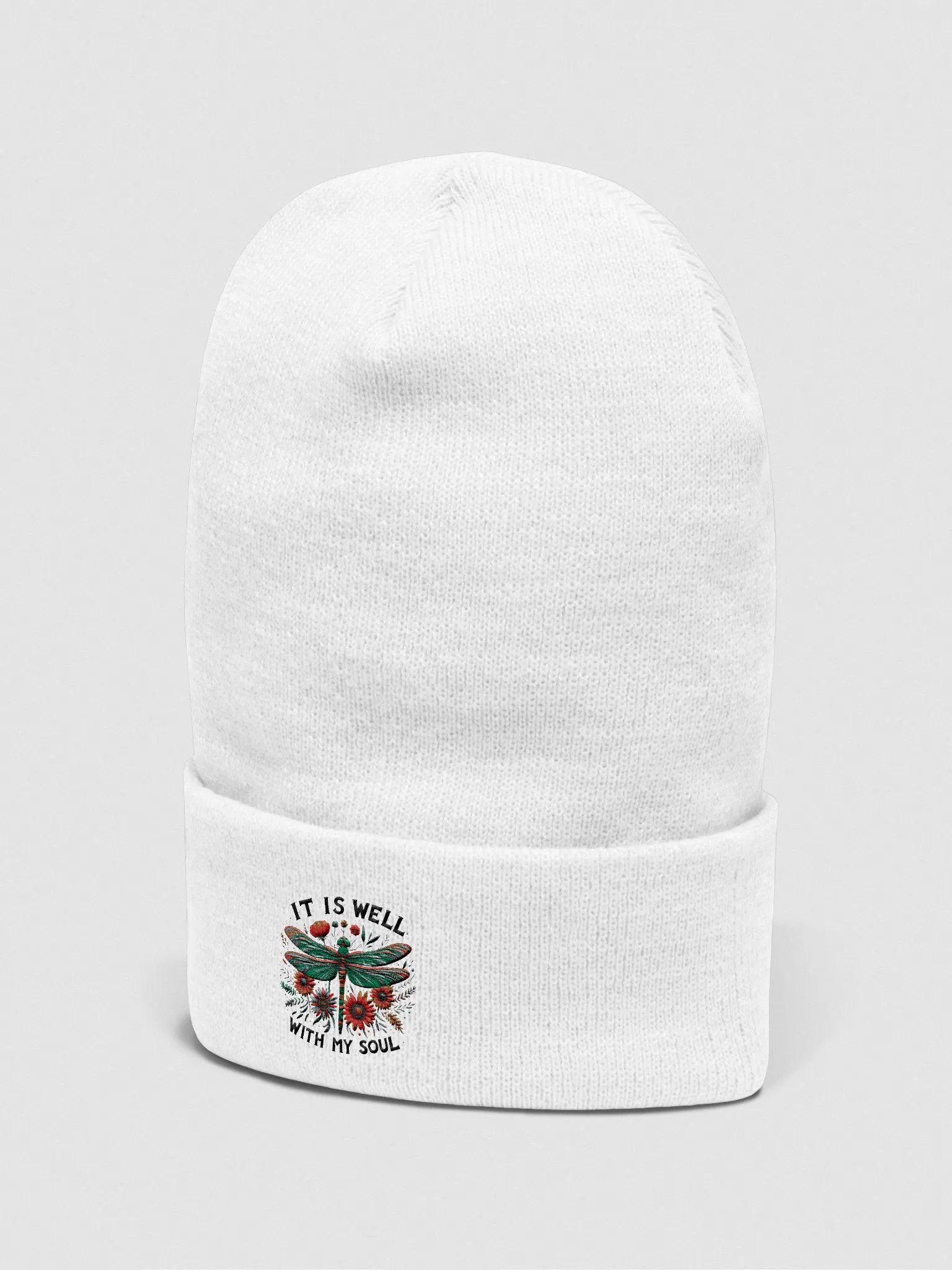 It is Well With My Soul Embroidered Beanie product image (4)