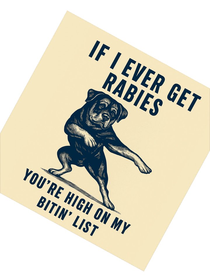 Rottweiler Bitin List Sticker product image (4)
