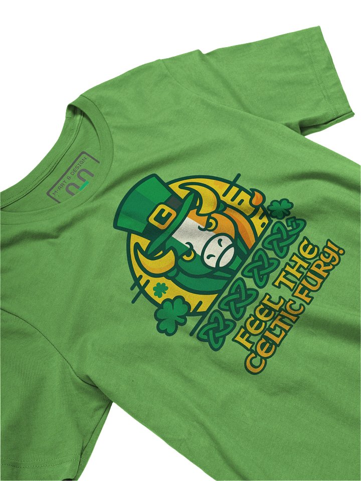 Celtic Fury Unleashed – Irish Bull Power Tee by Power M-Art & Design product image (2)