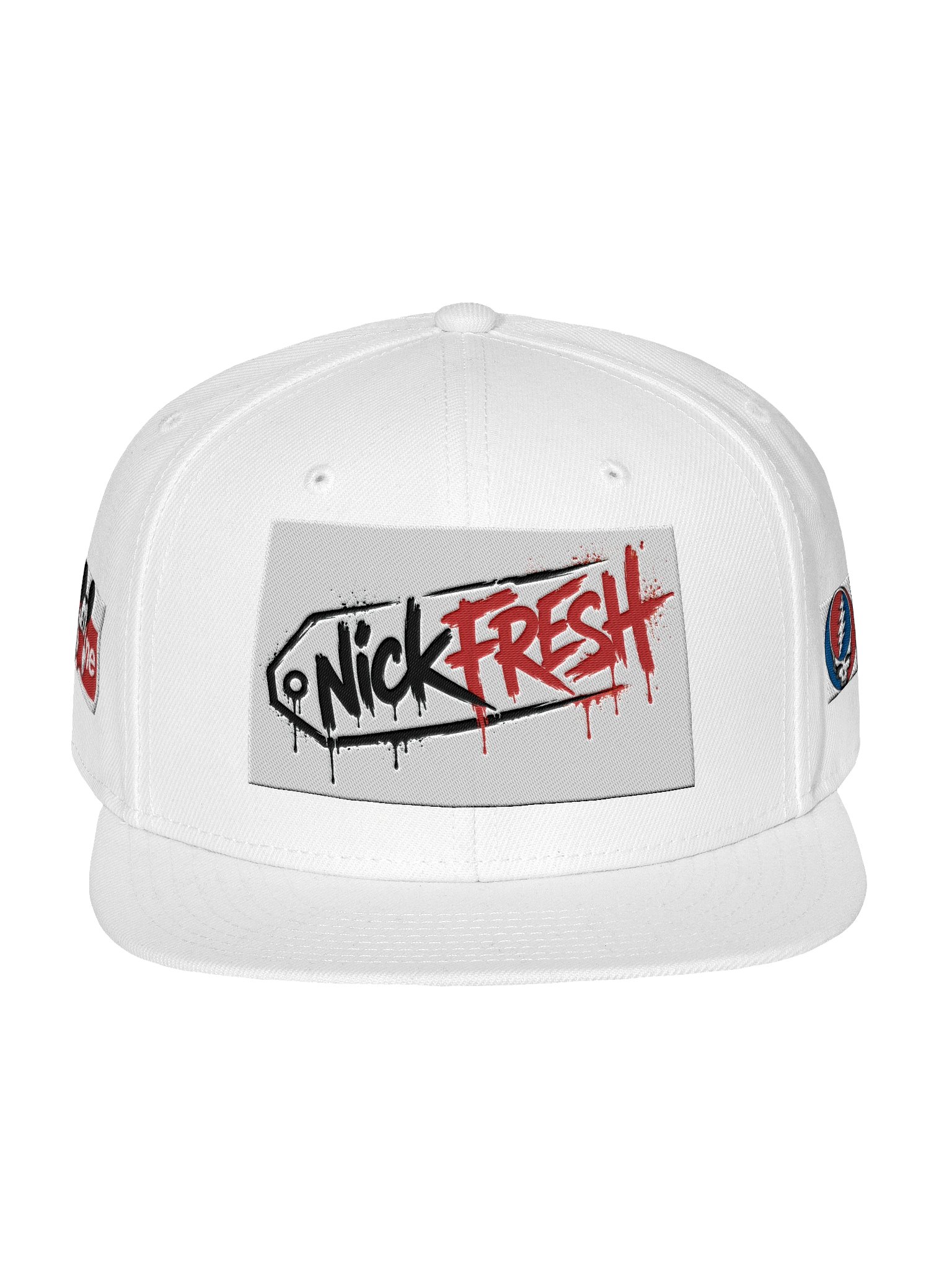 FRESH WHITE FLAT BILL DROP product image (1)