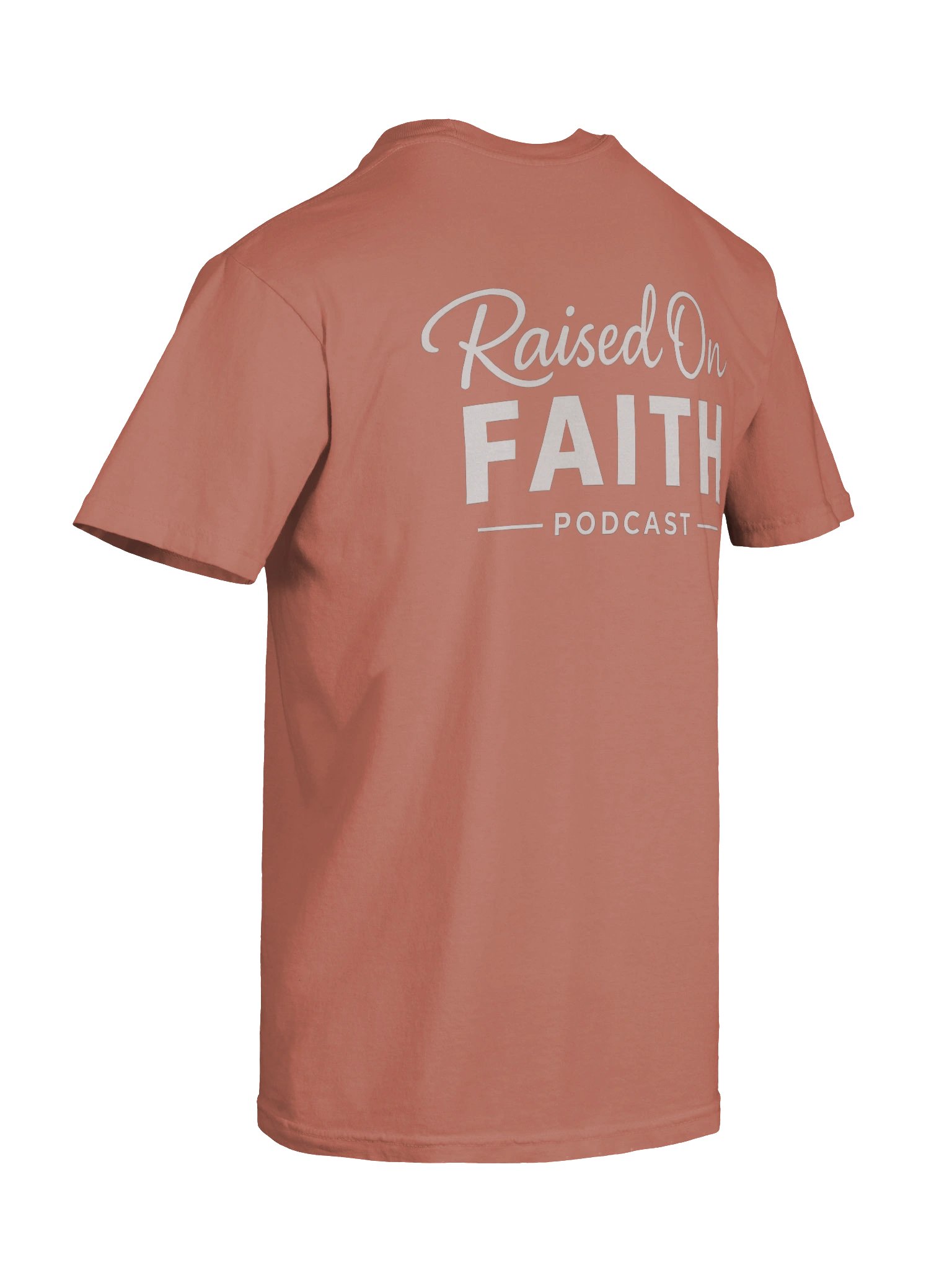 Raised on Faith Tee - Rust/White product image (8)