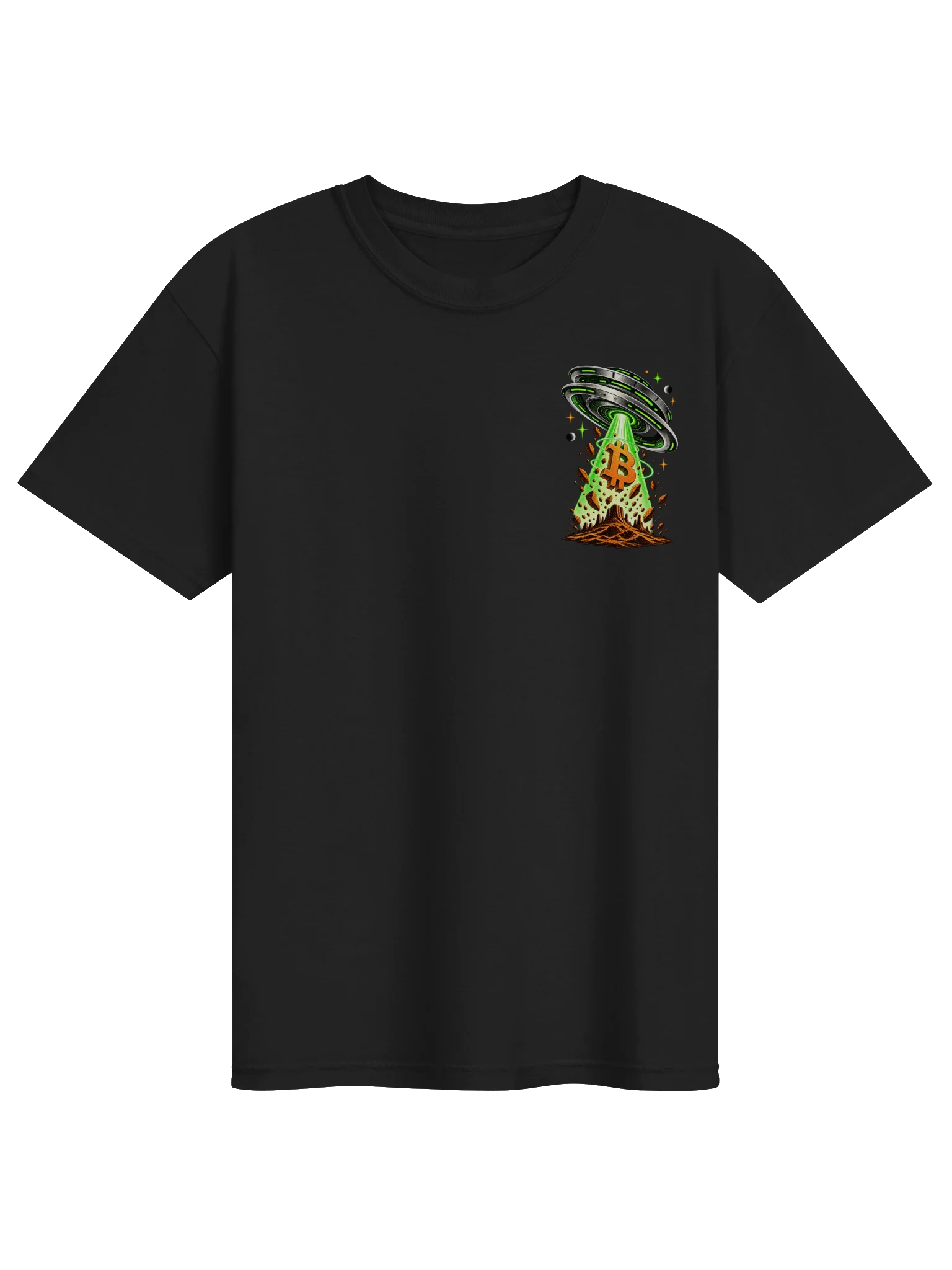 UFO Alien Peace Bitcoin Shirt product image (1)