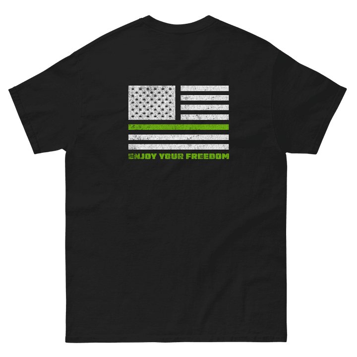 Enjoy Your Freedom Cannabis T-Shirt: Black product image (2)
