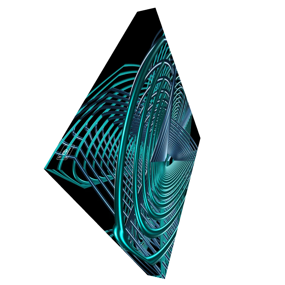 Oscilloscopic Dance #2 - Lissajous Figures Code Art Canvas Print product image (2)