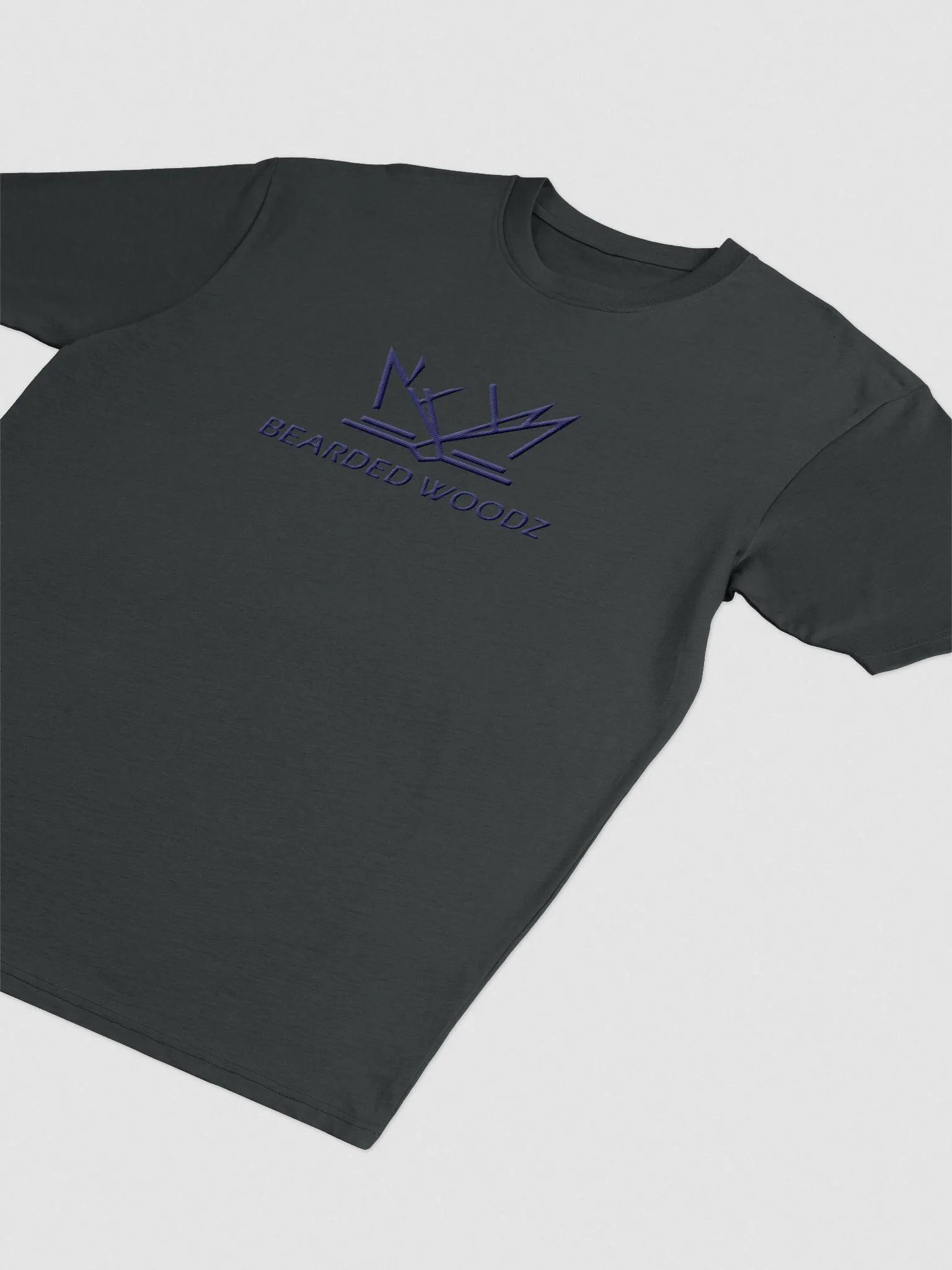 Men's Classic Bearded Woodz T-Shirt (Navy Embroidery) product image (2)