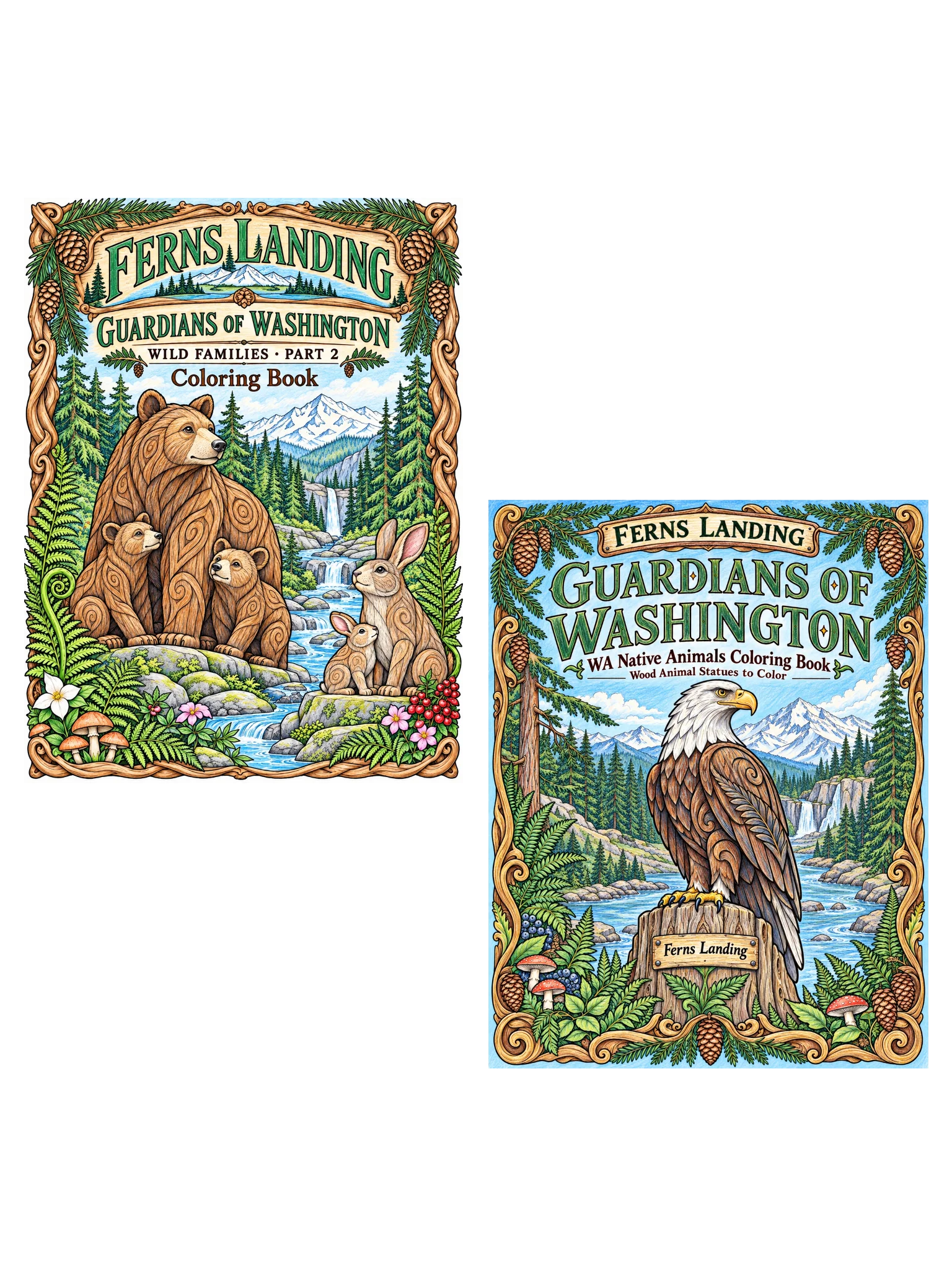 Guardians of WA | Wildlife Coloring Book Collection | Volumes 1 & 2 | Printable PDF Bundle