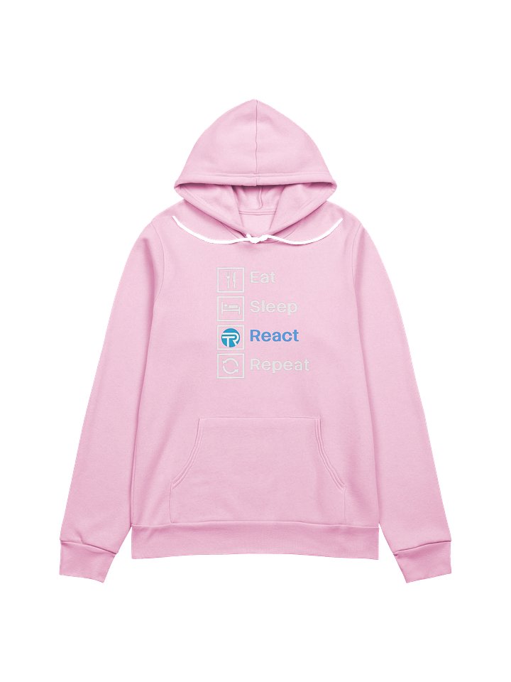 Eat Sleep React Repeat Hoodie — Bella+Canvas Supersoft product image (21)