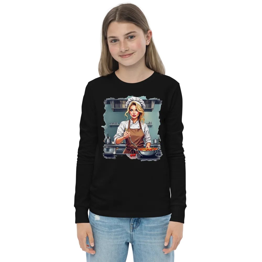 Whisked Delights Chef Youth Long Sleeve T-Shirt product image (1)