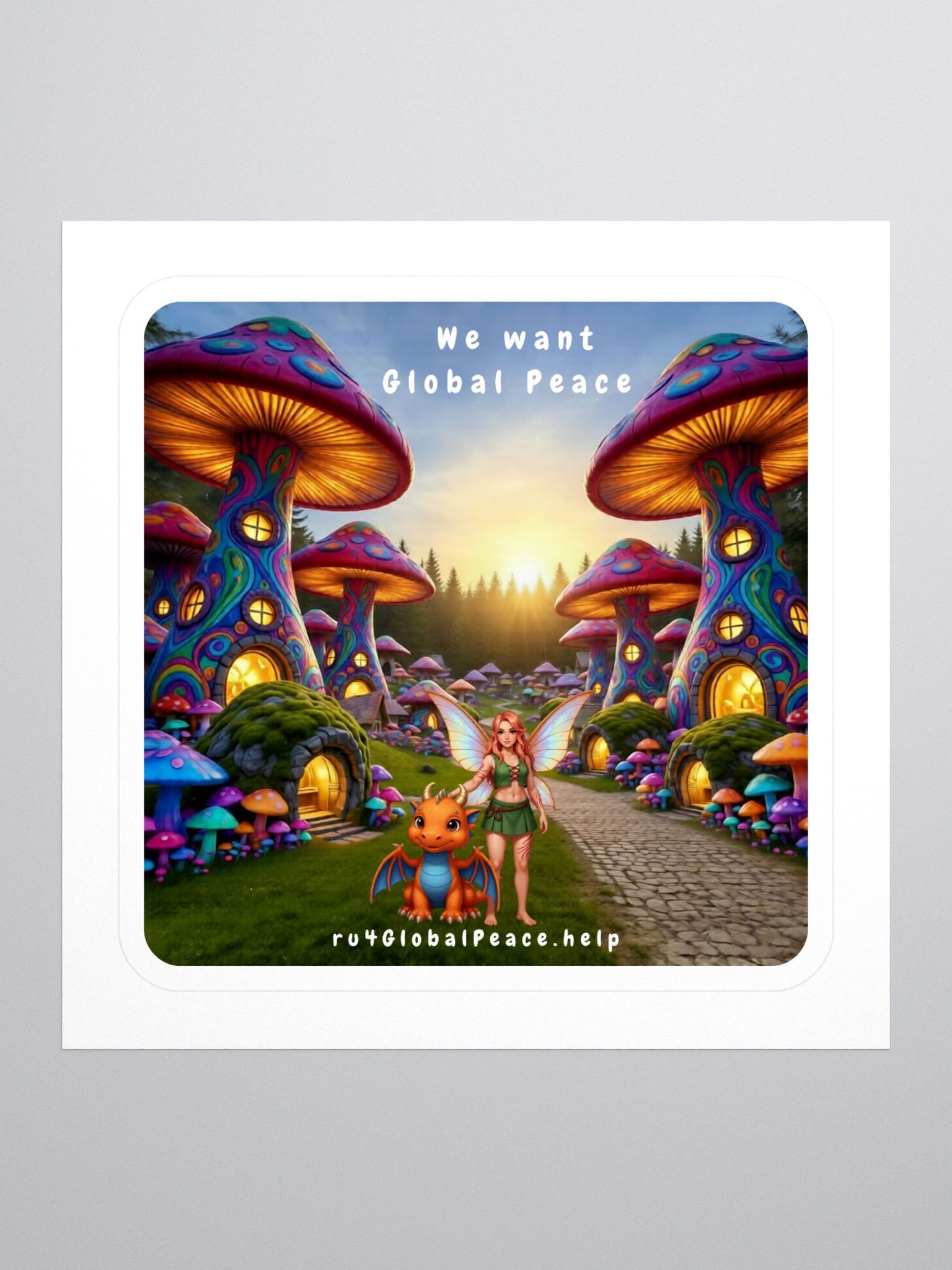 We want Global Peace - Stickers product image (1)