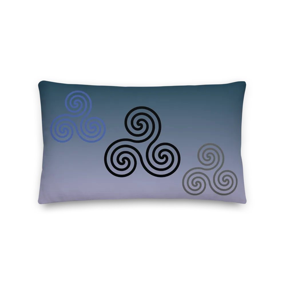 Triskelion Trio Decorative Premium Pillow product image (5)
