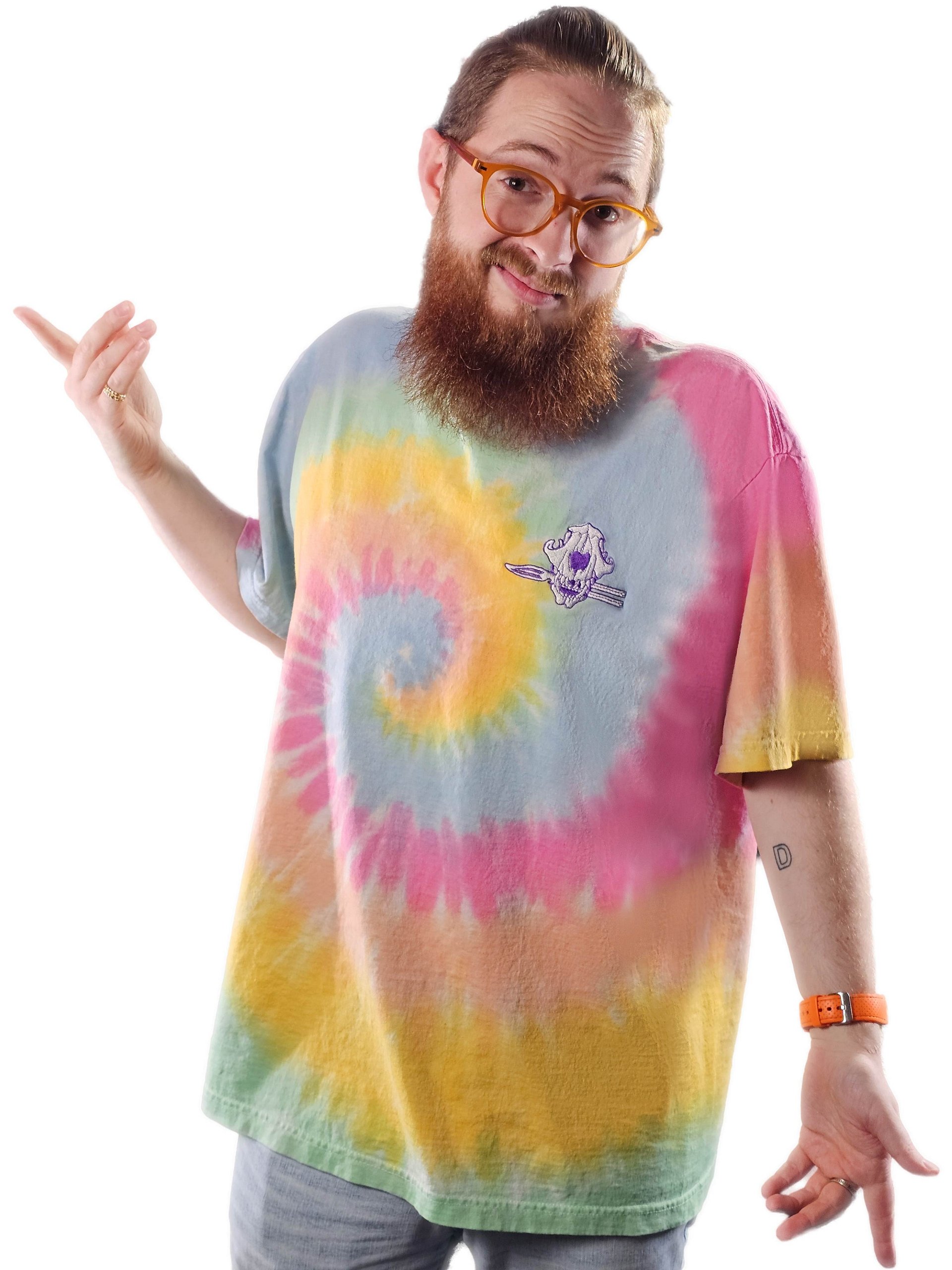 Vulp Skull Premium Tie-Dye Tee product image (1)