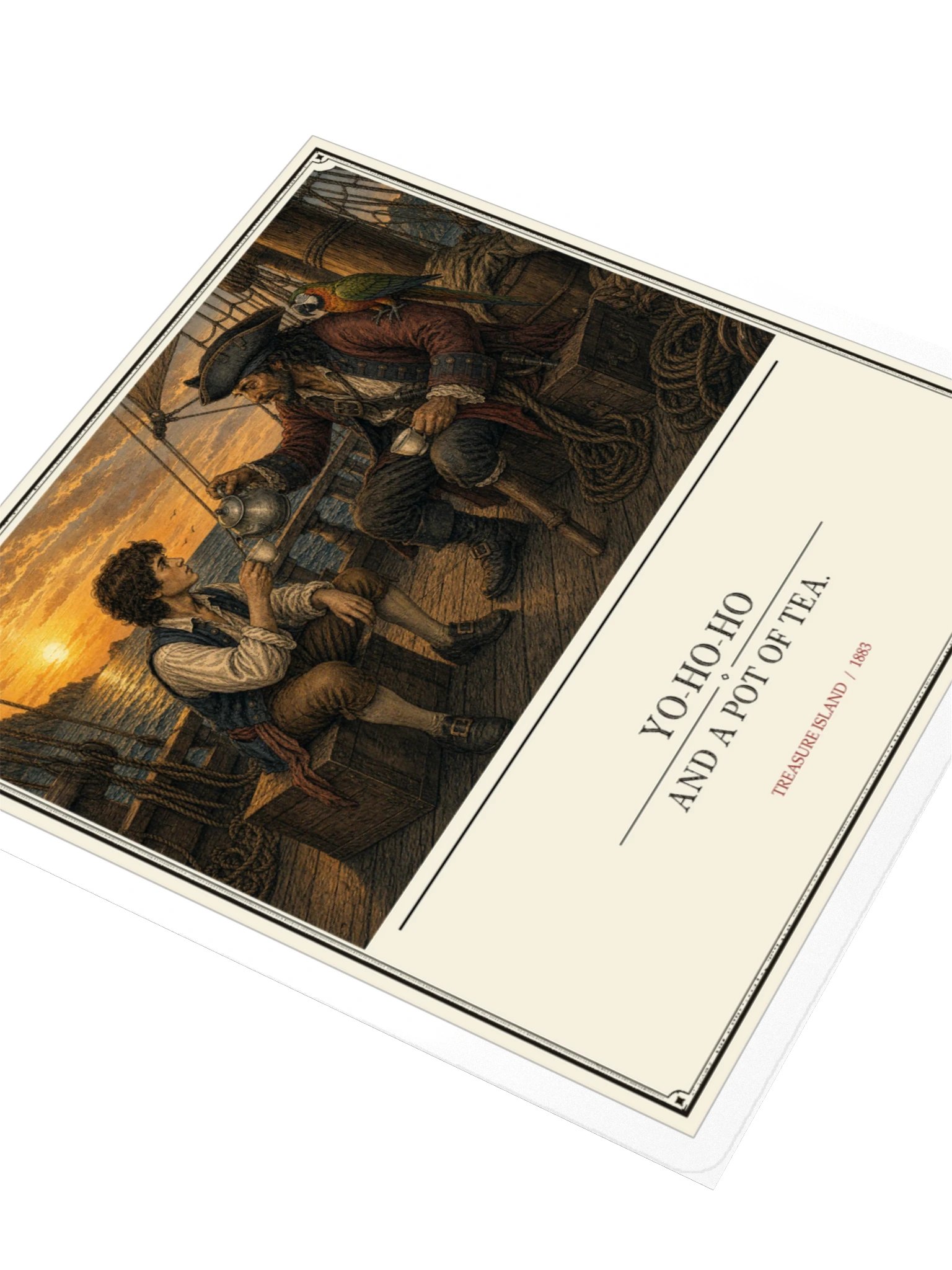 Yo Ho Ho Pot Tea -- Treasure Island Sticker product image (3)