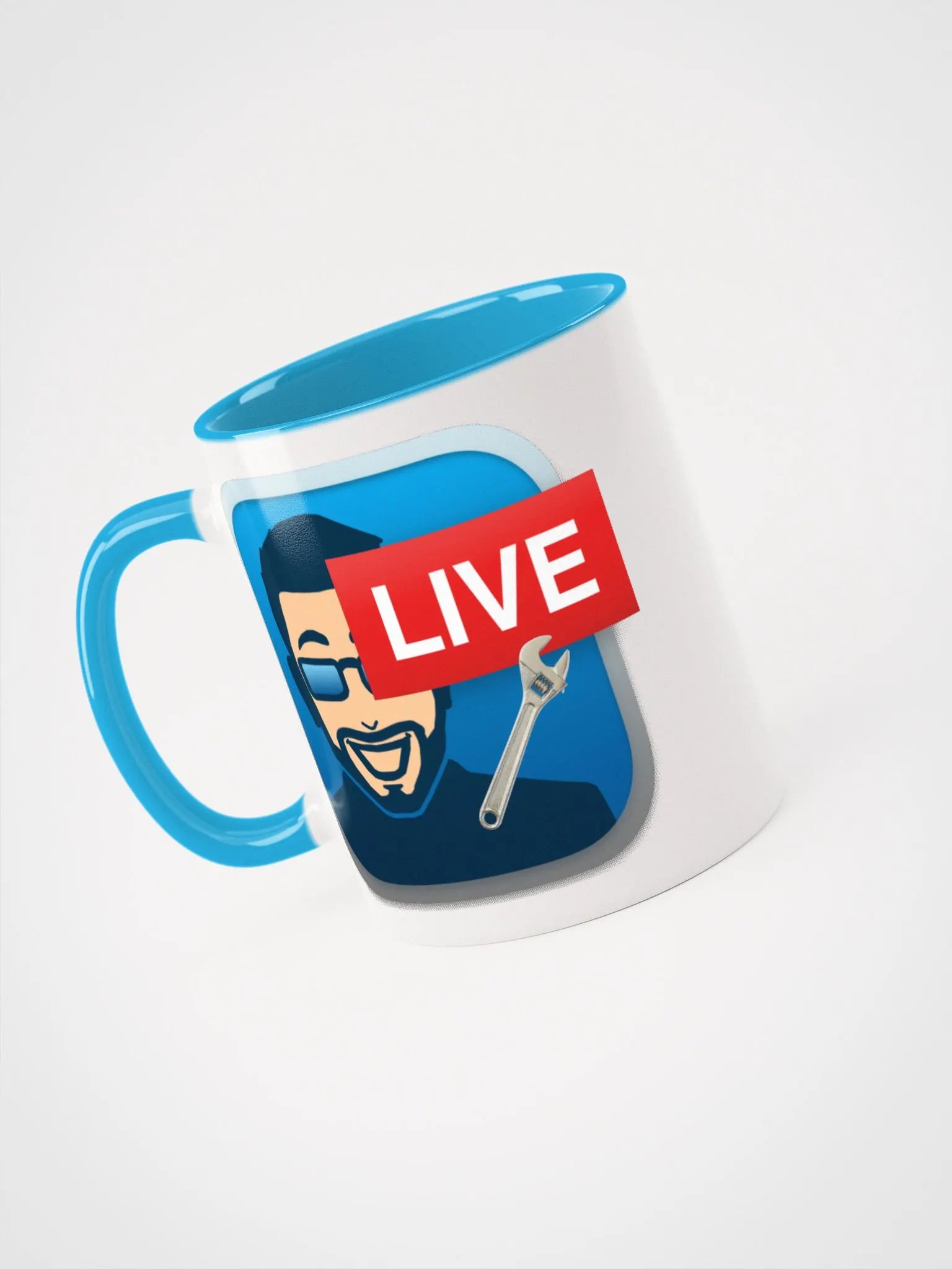 Stylish Two-Tone YouTube Moderator Mug – Perfect for Right-Handed Users product image (3)