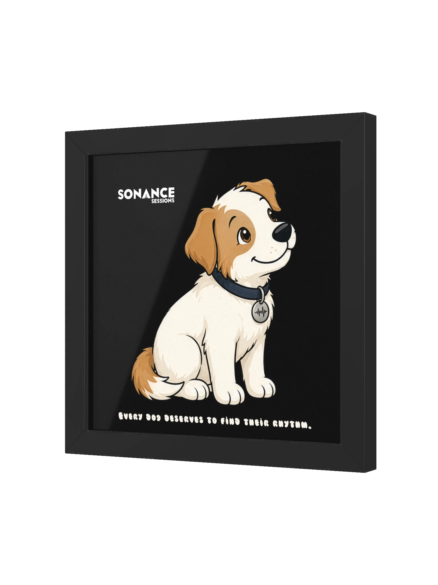 Sonance Dog Framed Matte Poster (Look Up) product image (2)