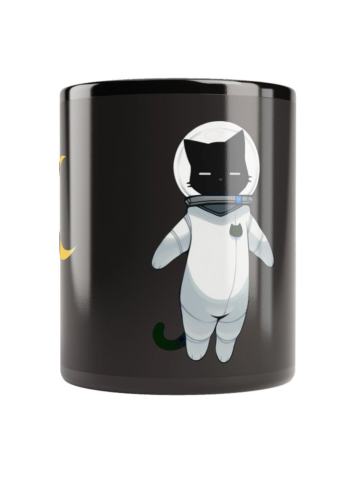 Sleepy Space Kitty Ceramic Mug product image (1)